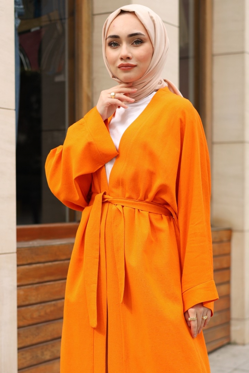 Lalin Turuncu Kimono