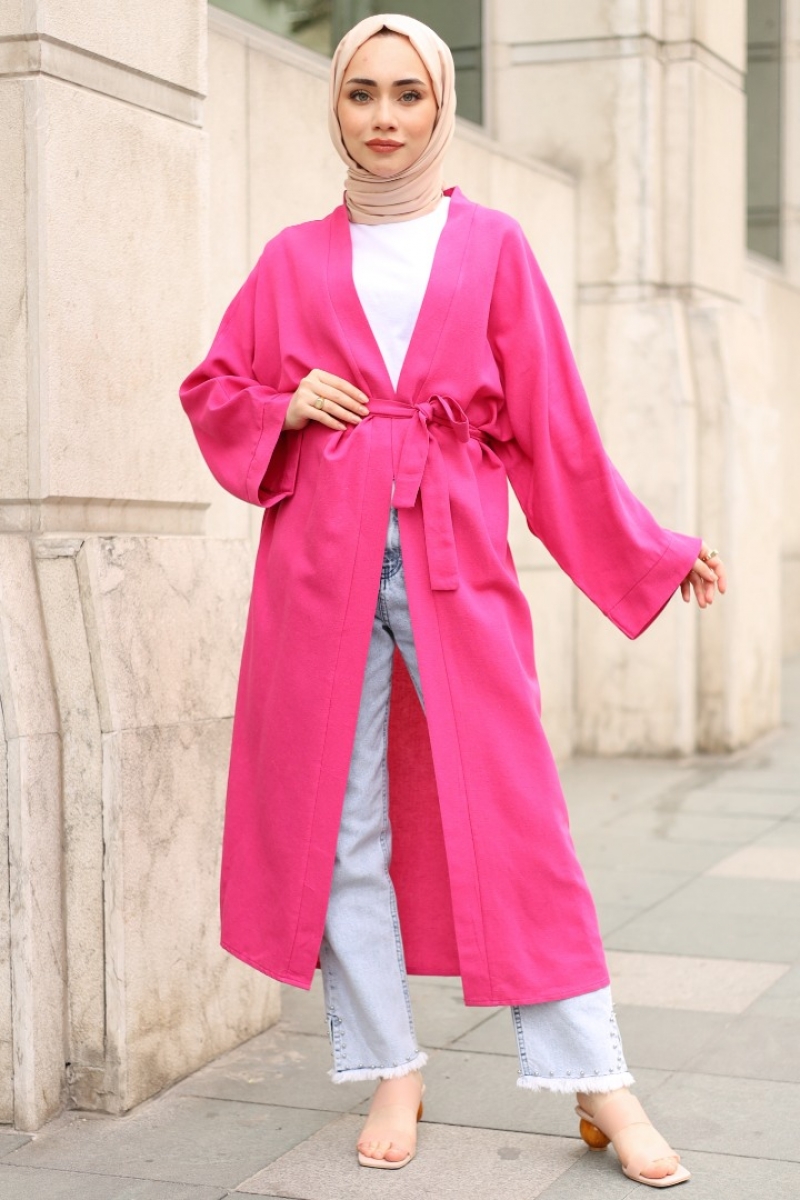 Lalin Pembe Kimono