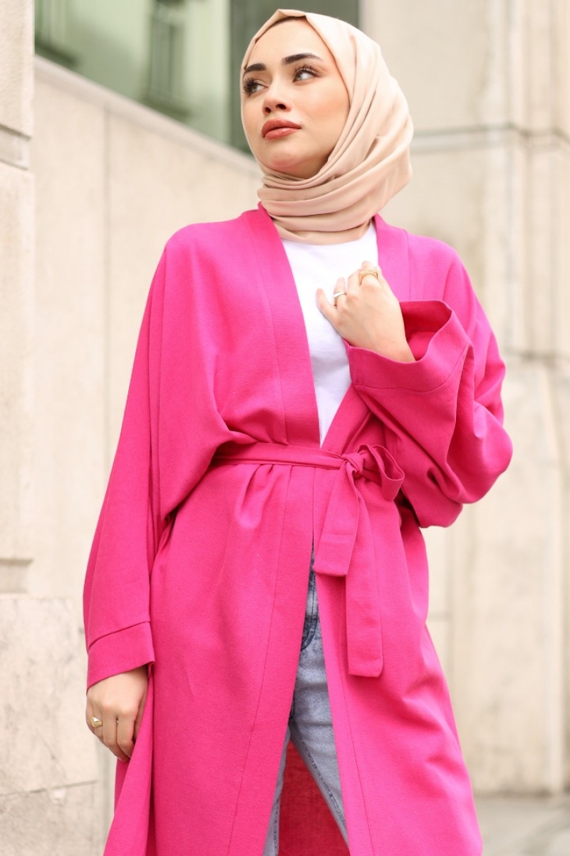 Lalin Pembe Kimono