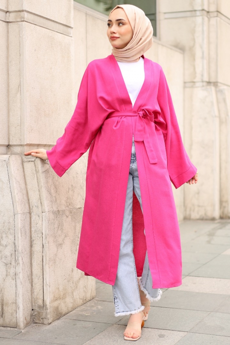Lalin Pembe Kimono