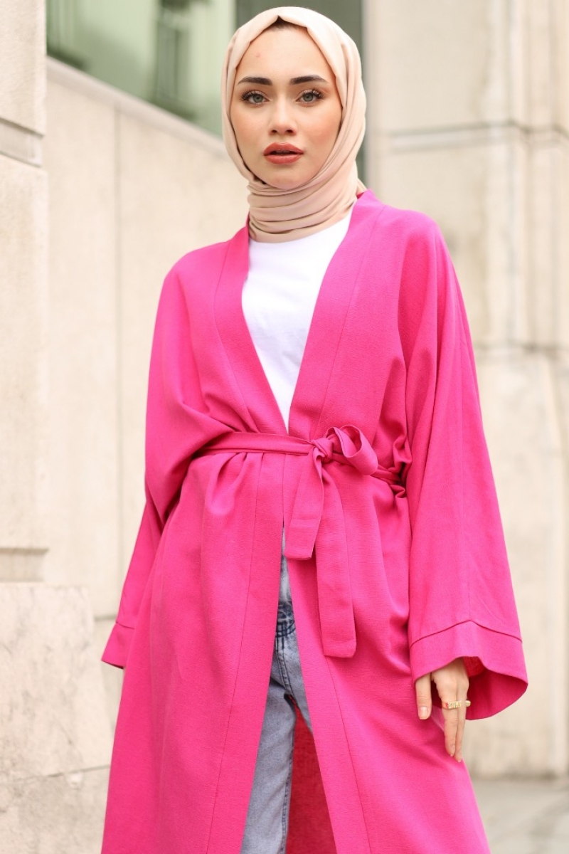 Lalin Pembe Kimono
