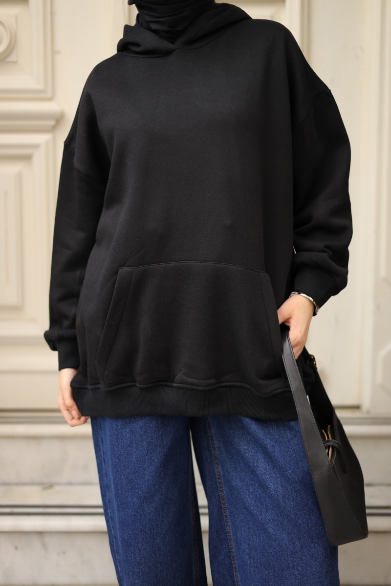 Laora Siyah Sweat
