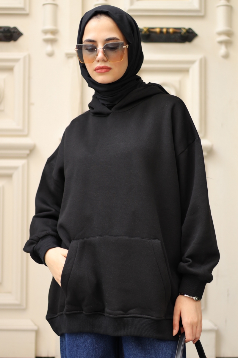 Laora Siyah Sweat