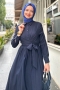 Laram Lacivert Elbise