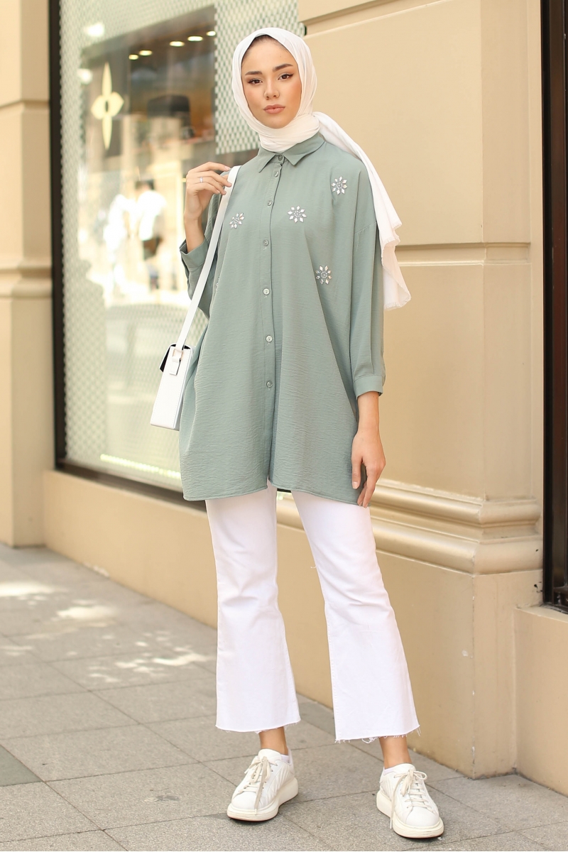 Larina Mint Yeşili Tunik