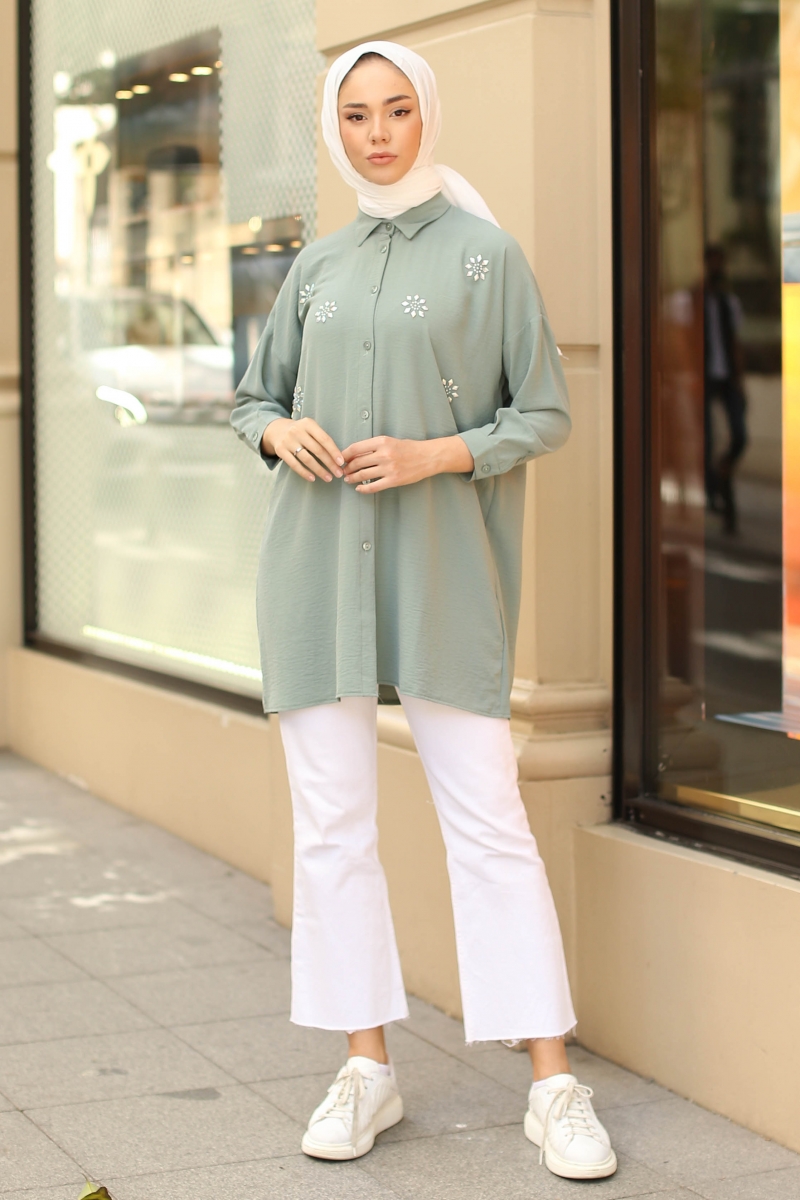 Larina Mint Yeşili Tunik