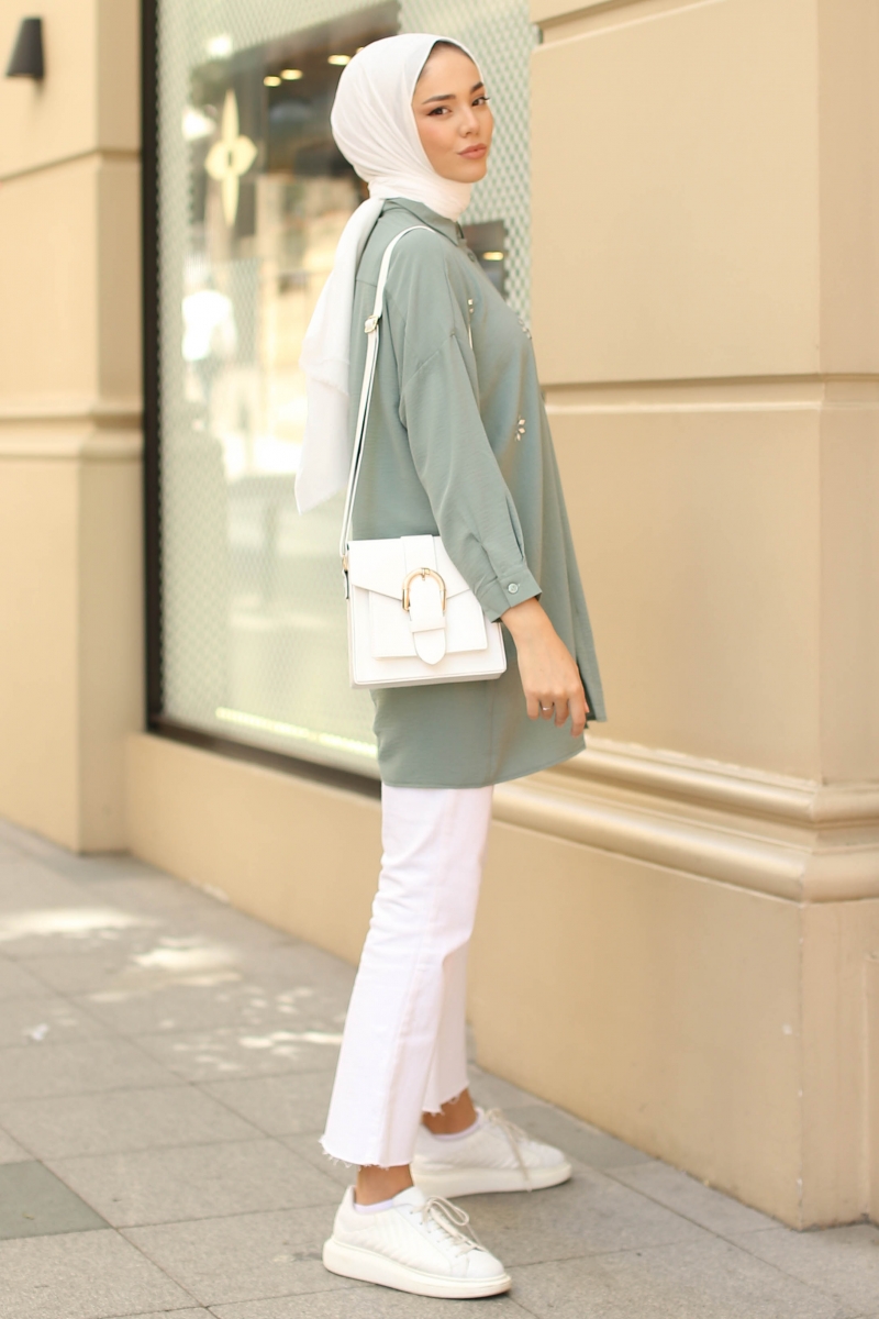 Larina Mint Yeşili Tunik