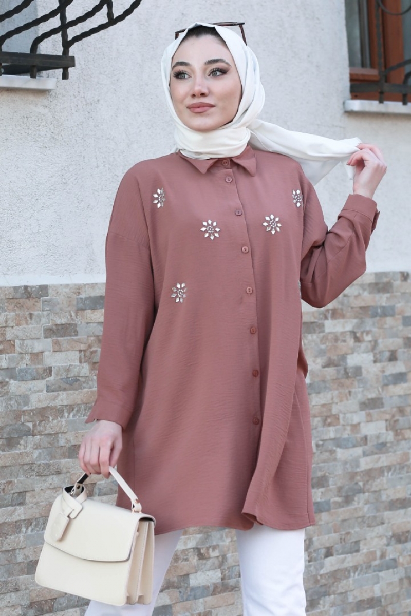 Larina Gül Kurusu Tunik