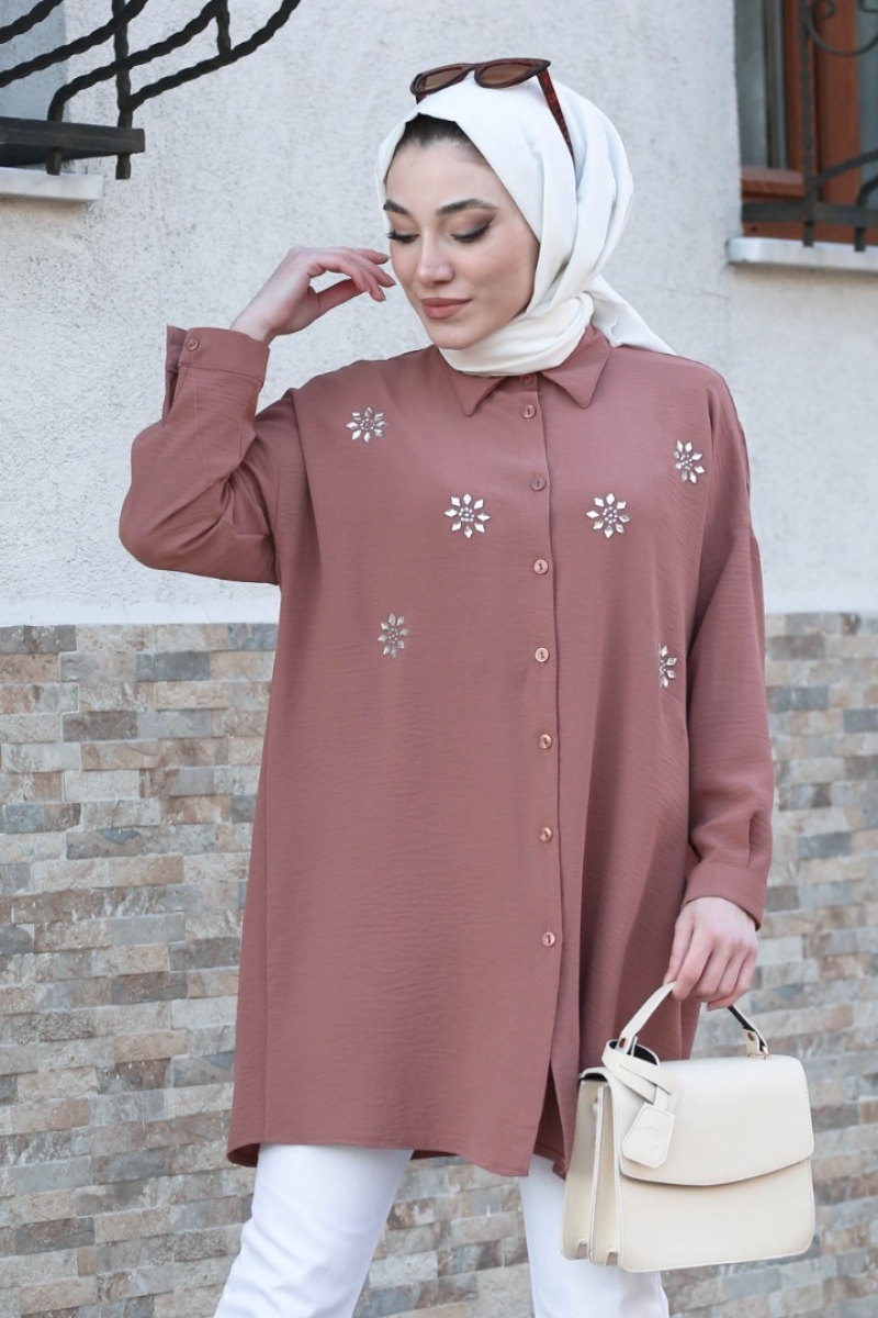 Larina Gül Kurusu Tunik