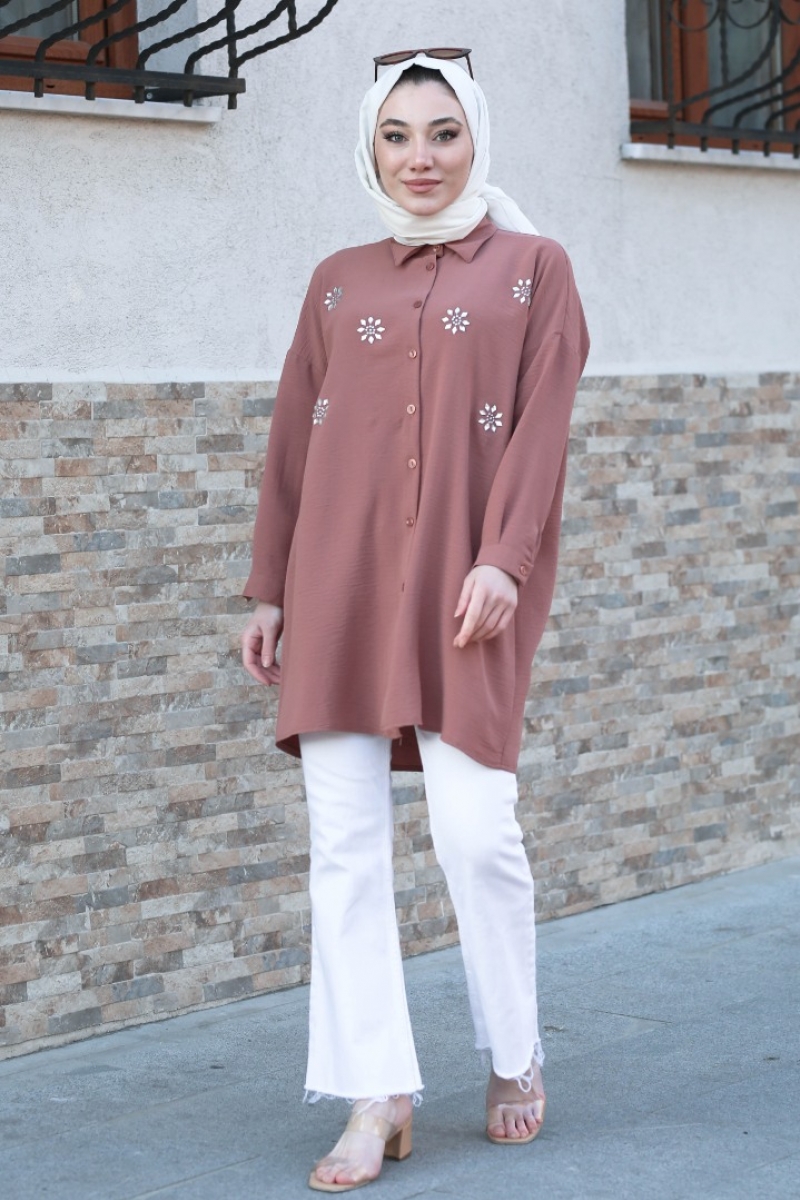 Larina Gül Kurusu Tunik