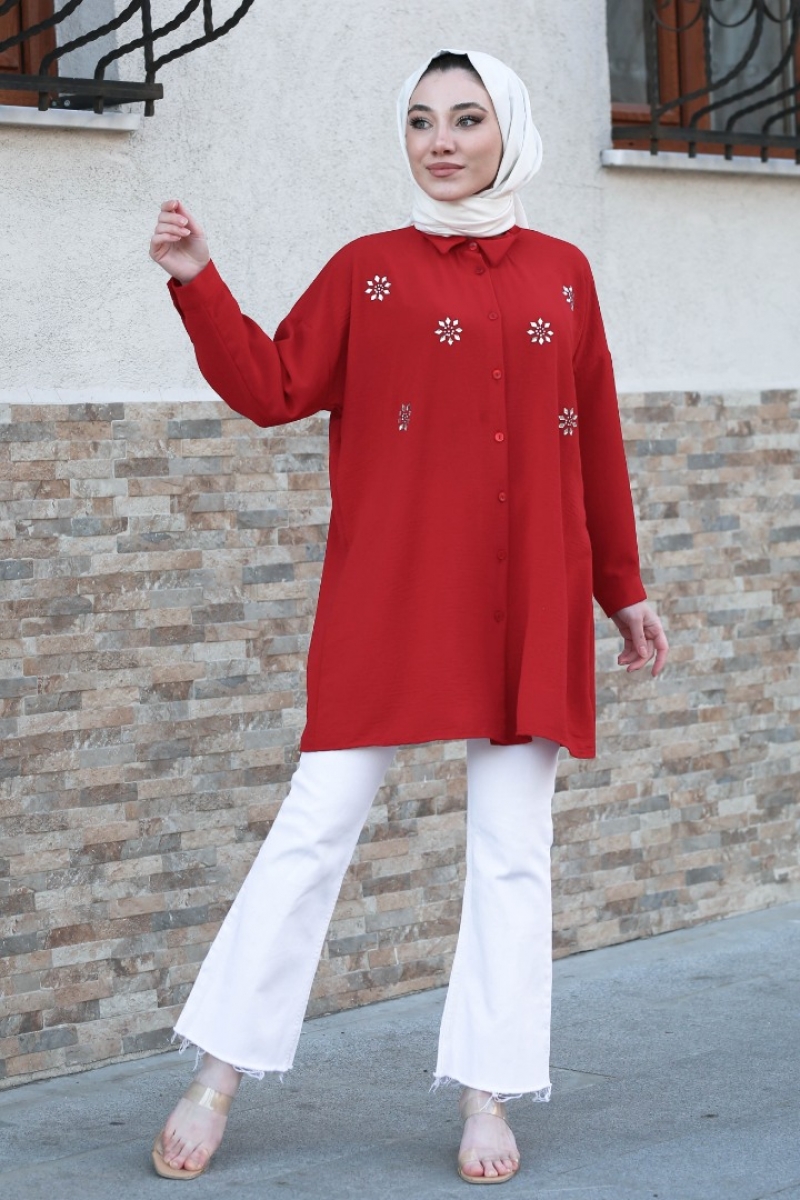 Larina Kırmızı Tunik