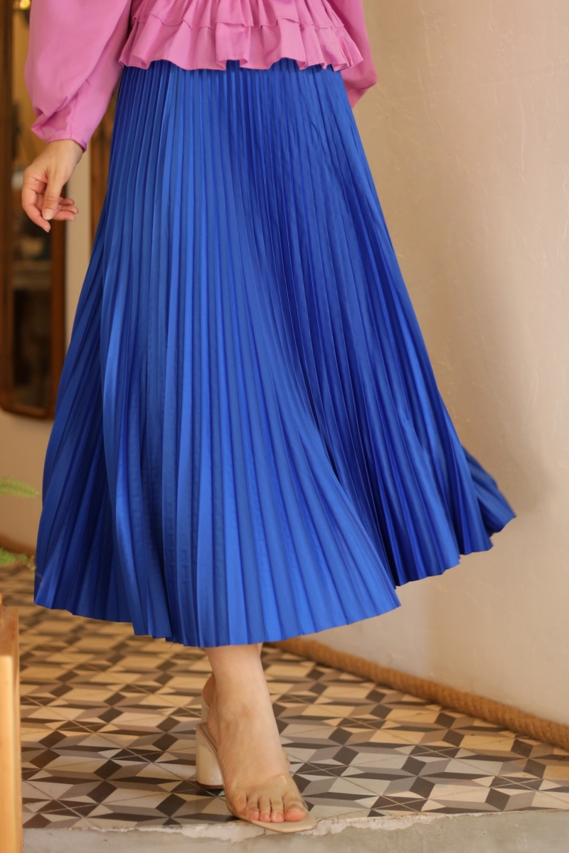 Lariva Saks Mavisi Saten Etek