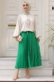 Lariva Yeşil Saten Etek