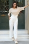 Lavern Beyaz Pantolon