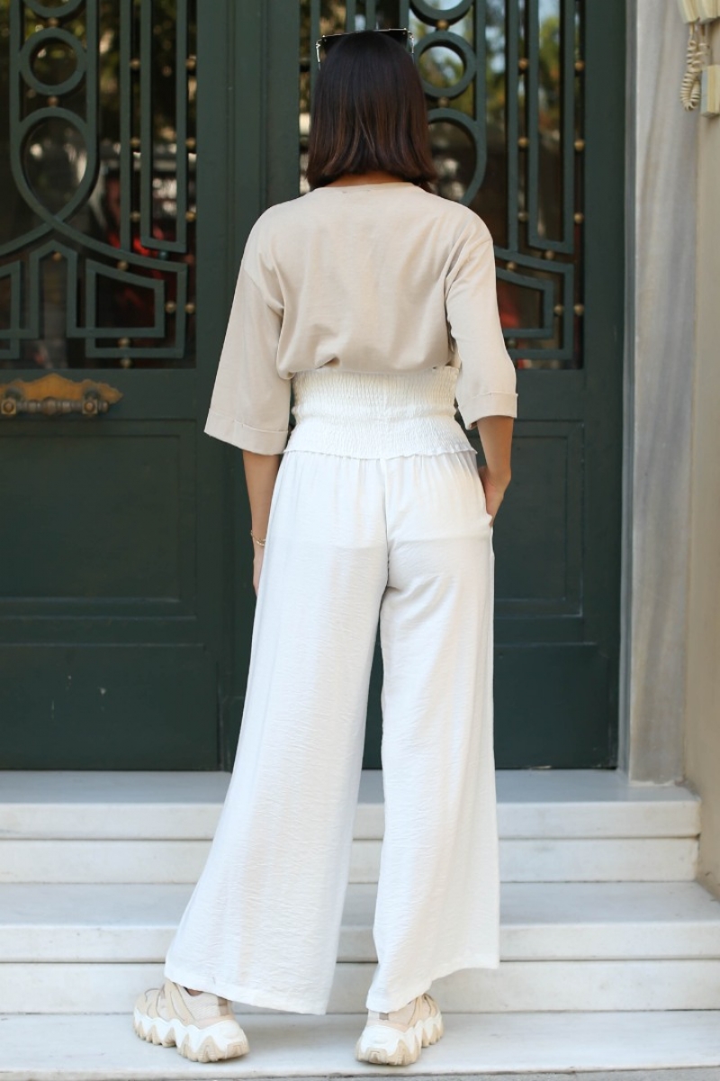 Lavern Beyaz Pantolon