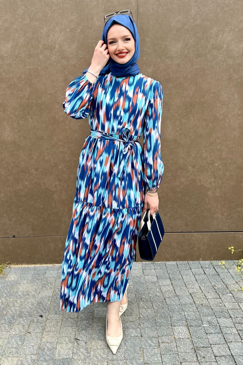 Leilla Saks Mavisi Elbise