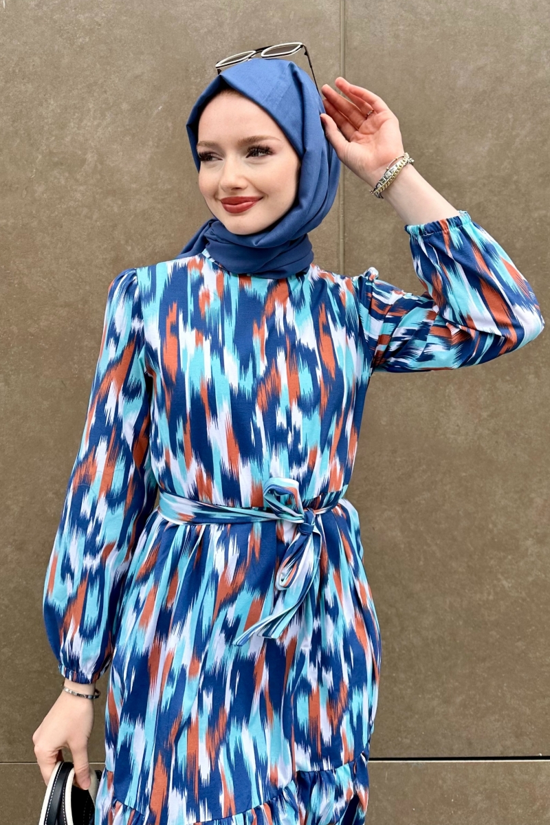 Leilla Saks Mavisi Elbise