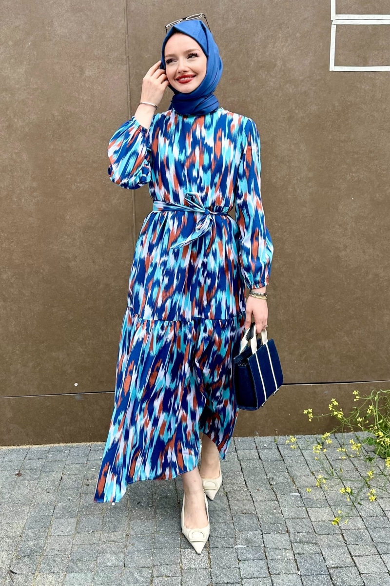 Leilla Saks Mavisi Elbise