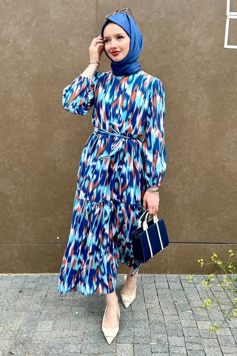 Leilla Saks Mavisi Elbise