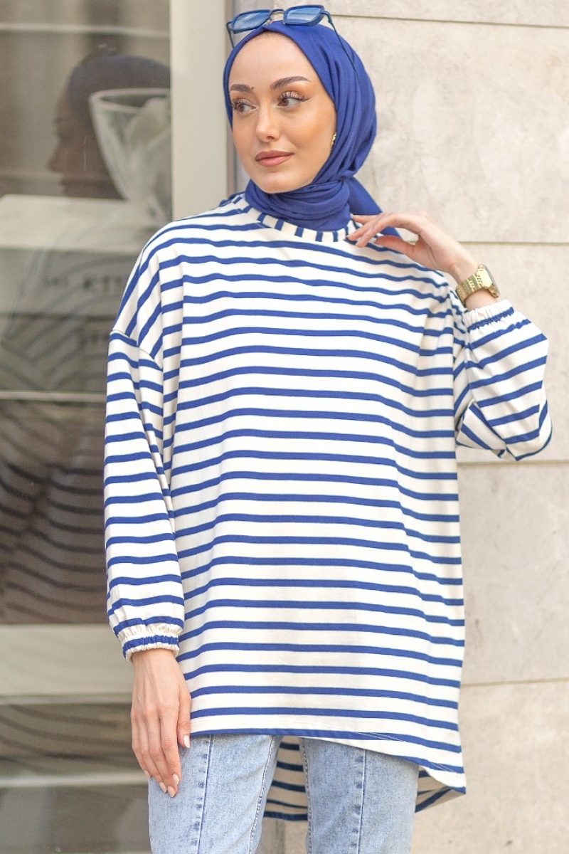 Lenas Saks Mavisi Tunik