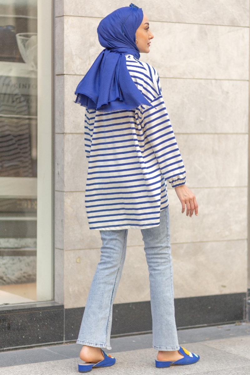 Lenas Saks Mavisi Tunik