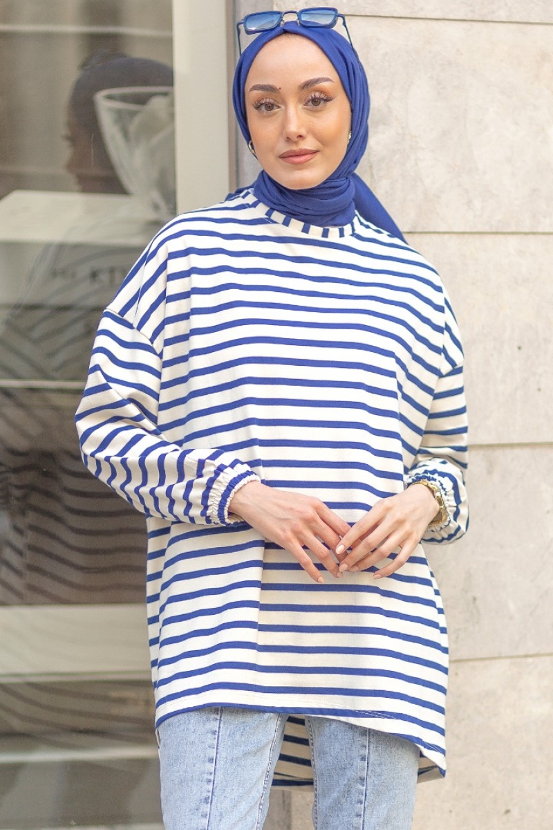 Lenas Saks Mavisi Tunik