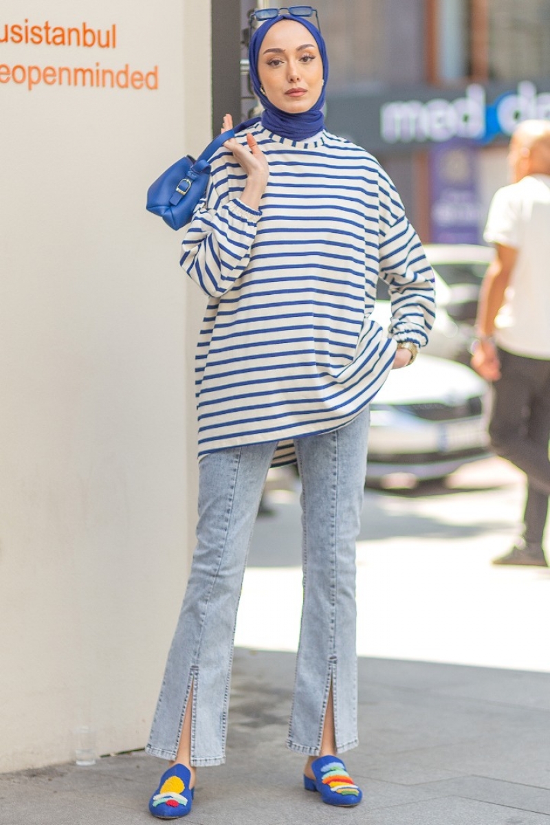 Lenas Saks Mavisi Tunik