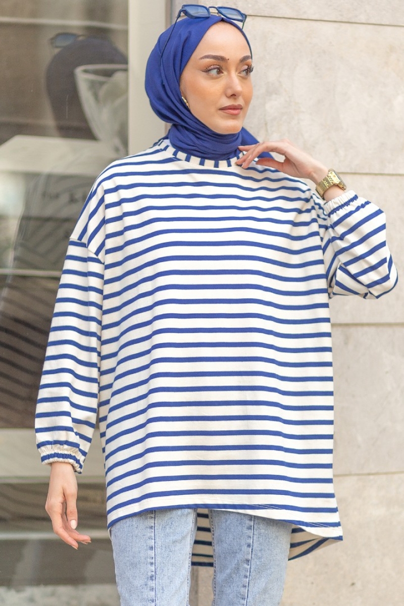 Lenas Saks Mavisi Tunik