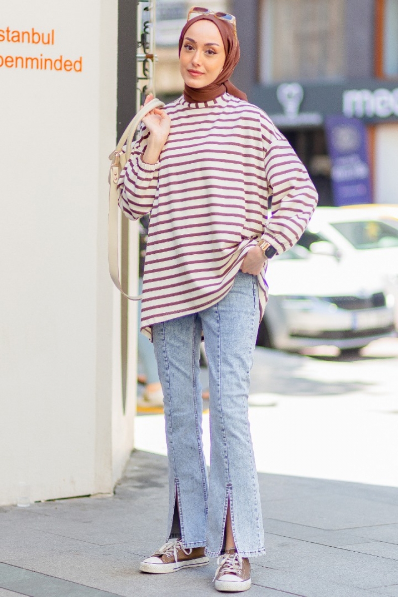 Lenas Kahverengi Tunik