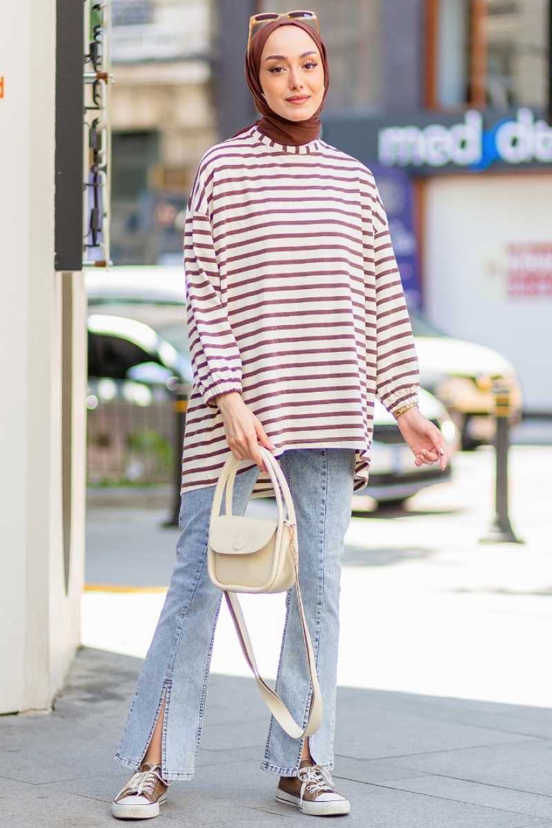 Lenas Kahverengi Tunik