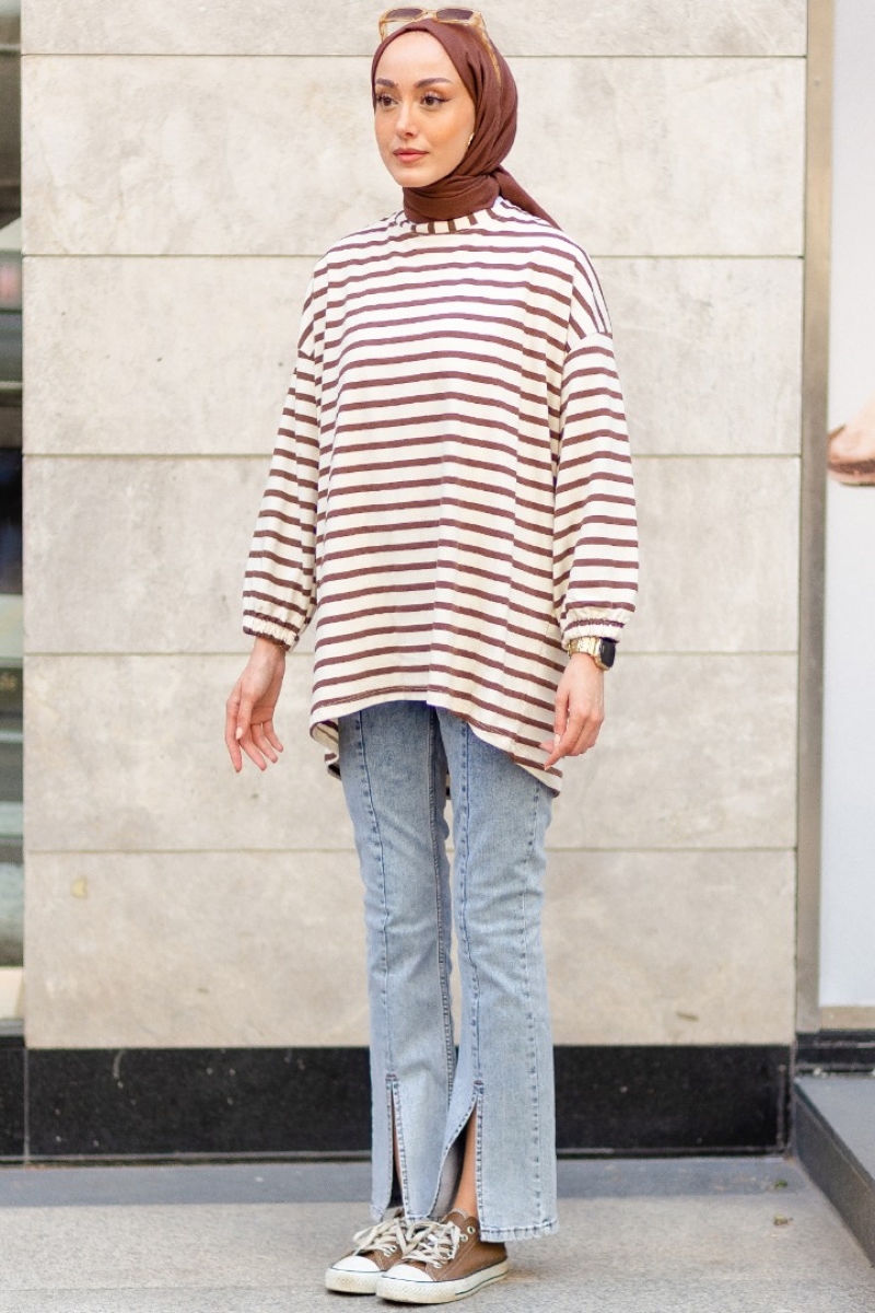 Lenas Kahverengi Tunik