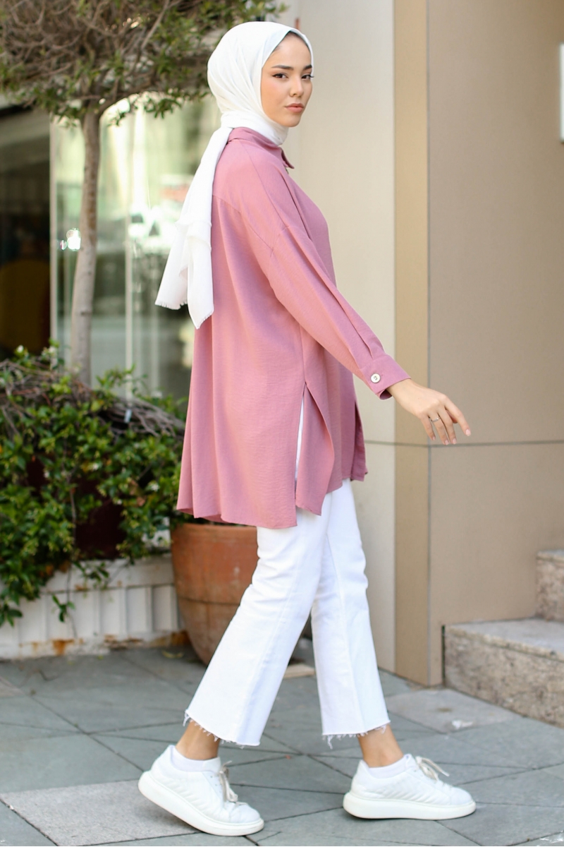 Lenia Gül Pembe Tunik