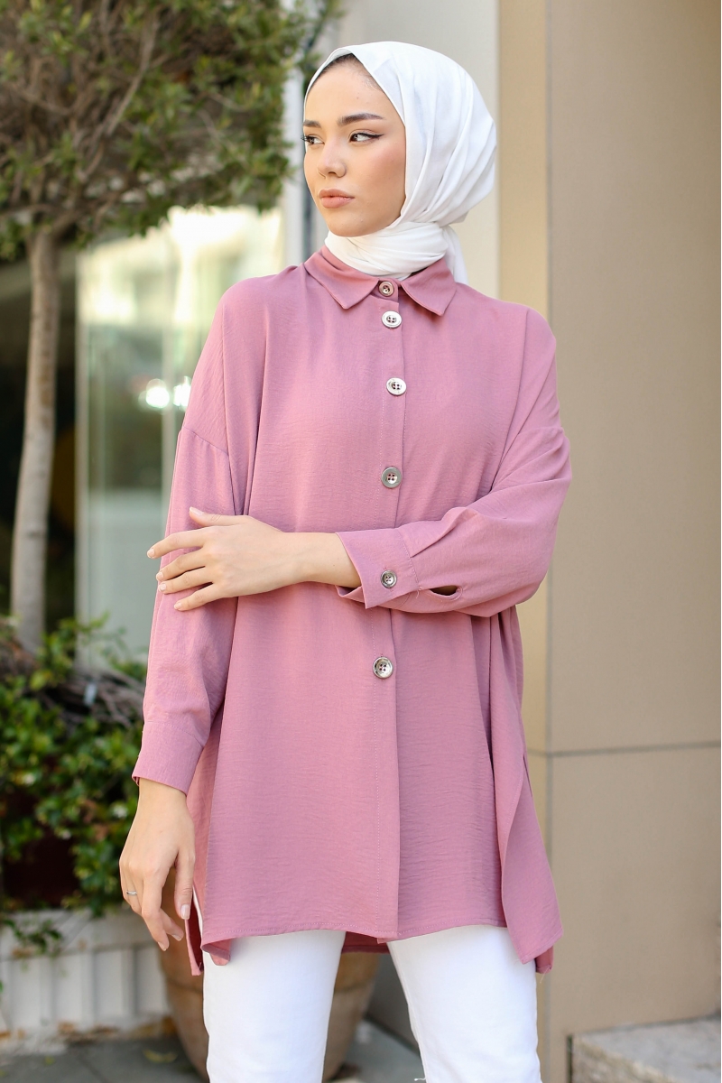 Lenia Gül Pembe Tunik