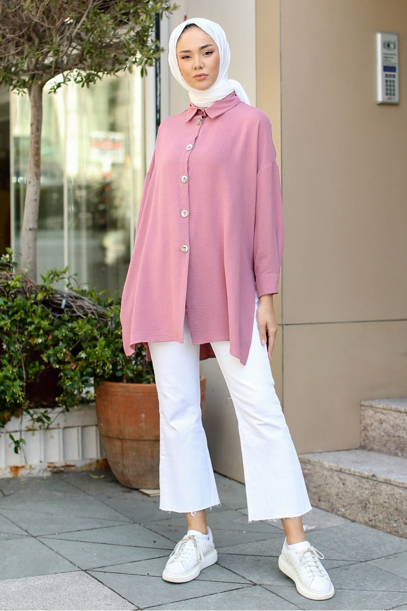 Lenia Gül Pembe Tunik