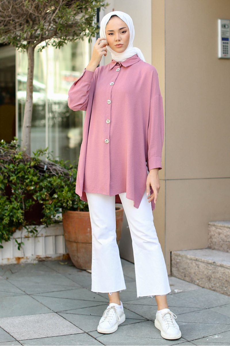 Lenia Gül Pembe Tunik
