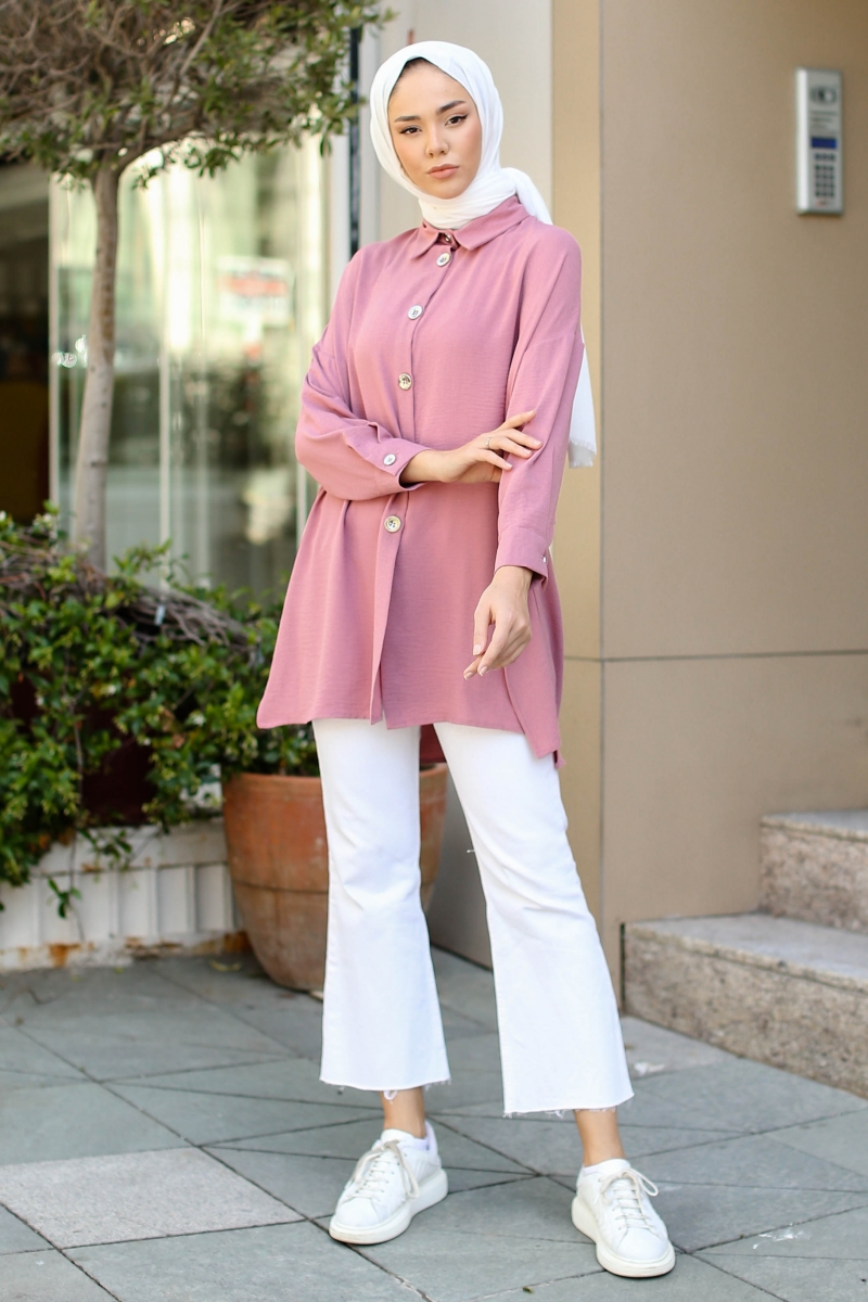 Lenia Gül Pembe Tunik
