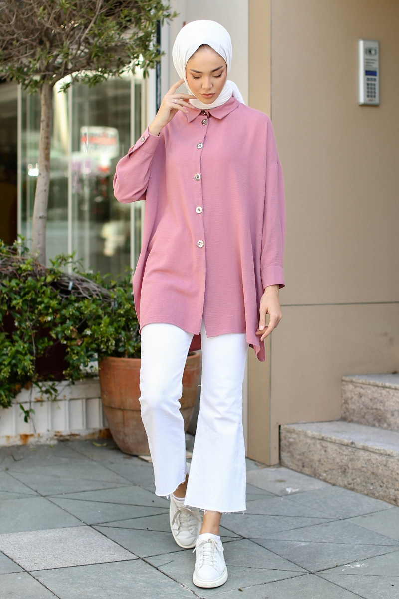 Lenia Gül Pembe Tunik