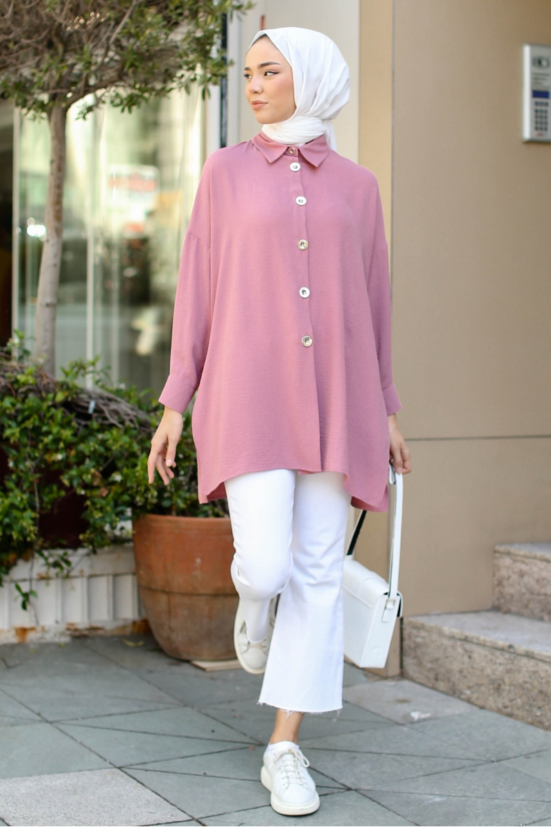 Lenia Gül Pembe Tunik