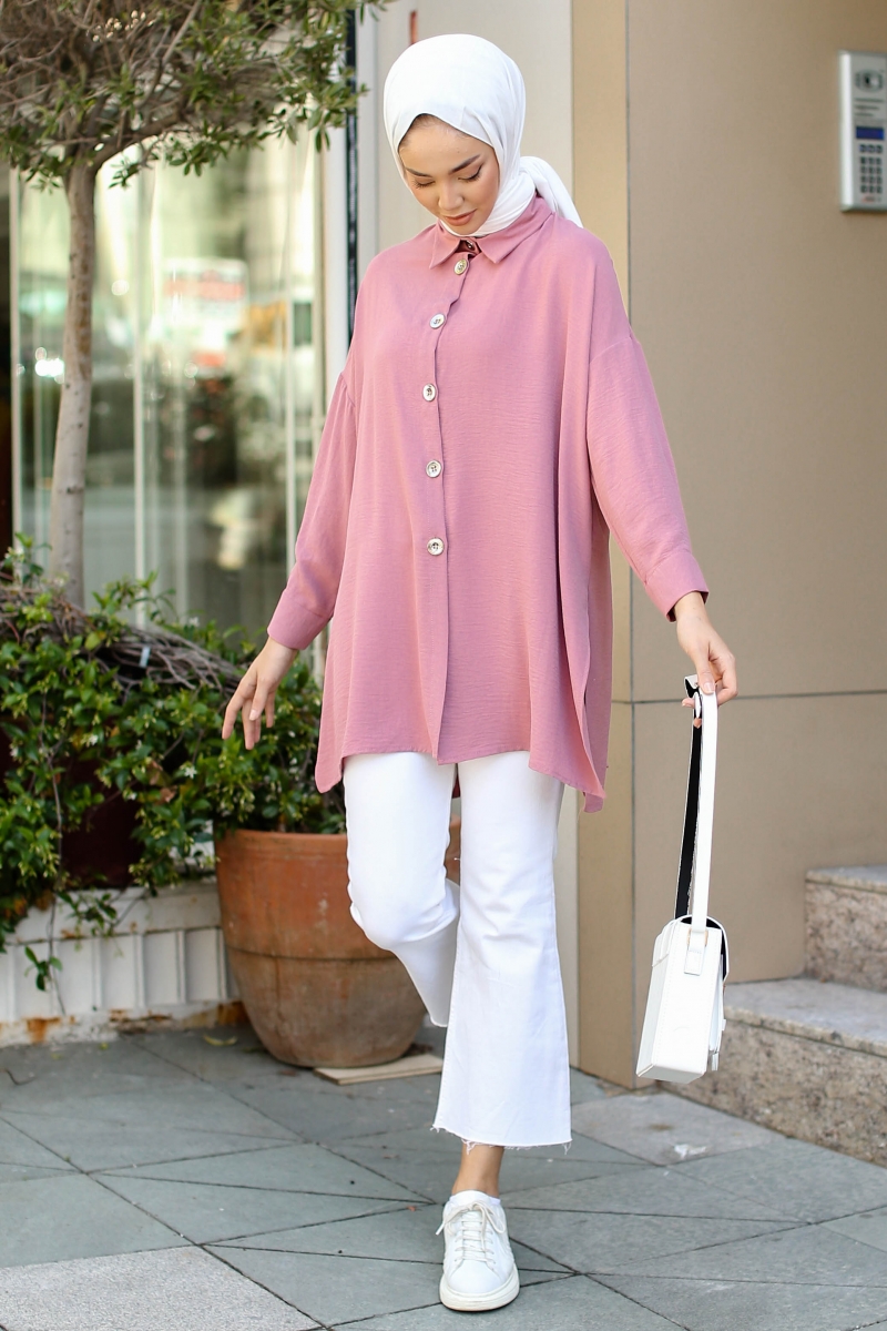 Lenia Gül Pembe Tunik