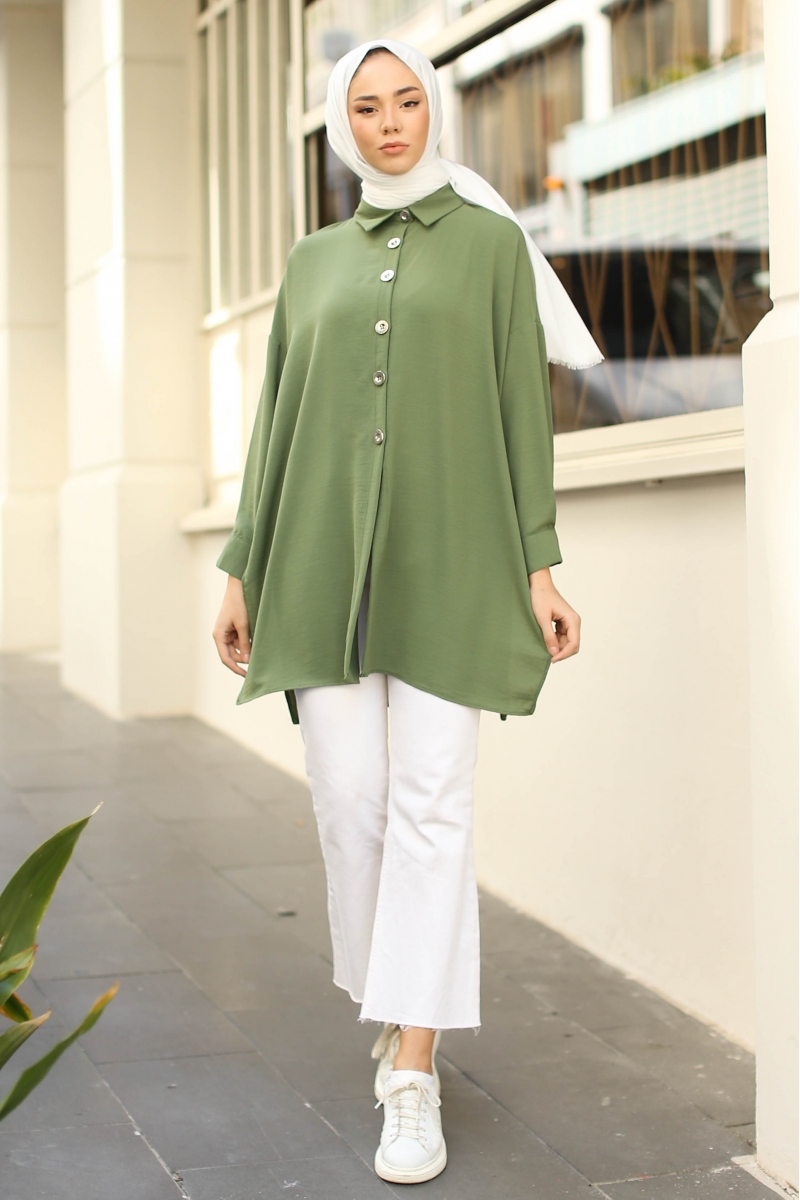 Lenia Açık Yeşil Tunik