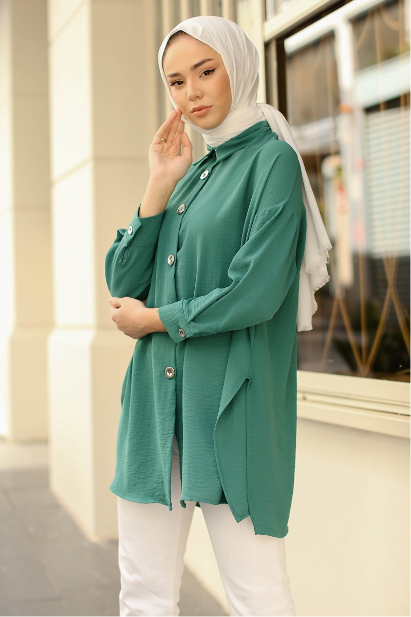 Lenia Çam Yeşili Tunik