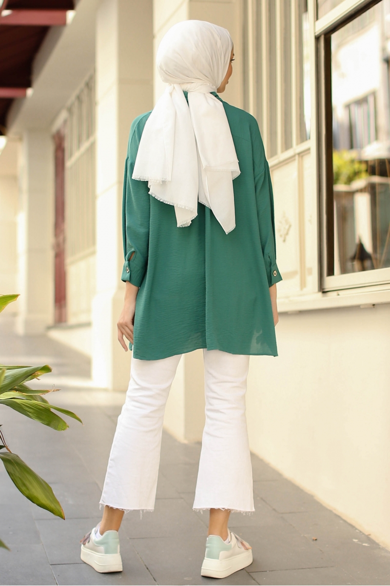 Lenia Çam Yeşili Tunik