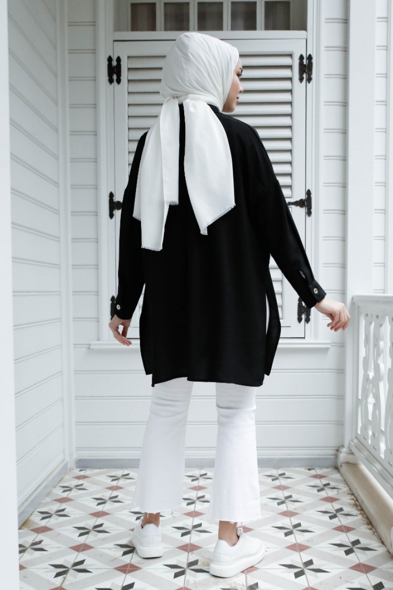 Lenia Siyah Tunik