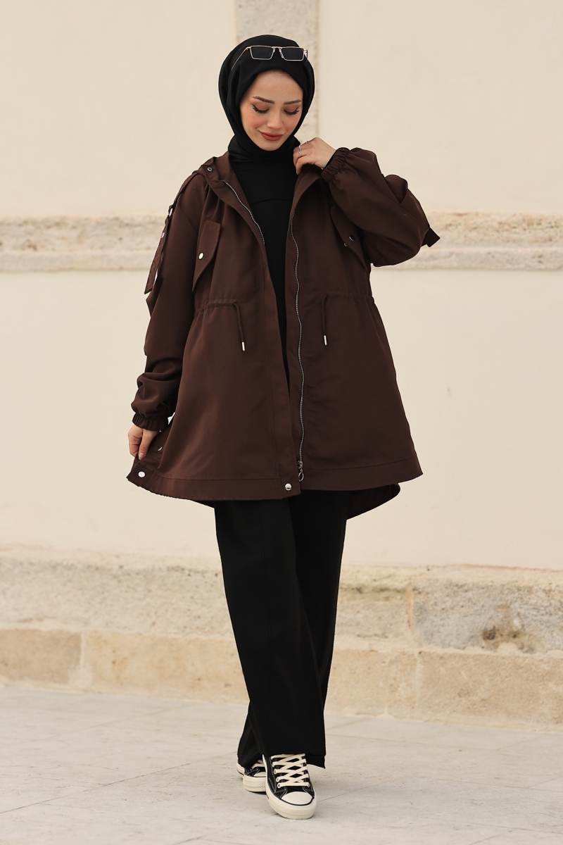 Leofer Kahverengi Kap