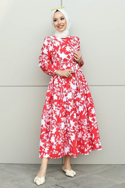 Leona Kırmızı Elbise