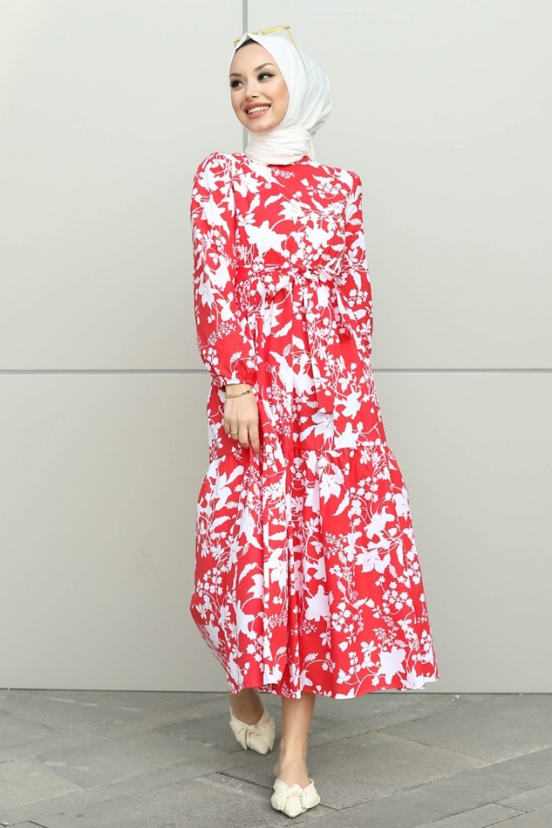 Leona Kırmızı Elbise