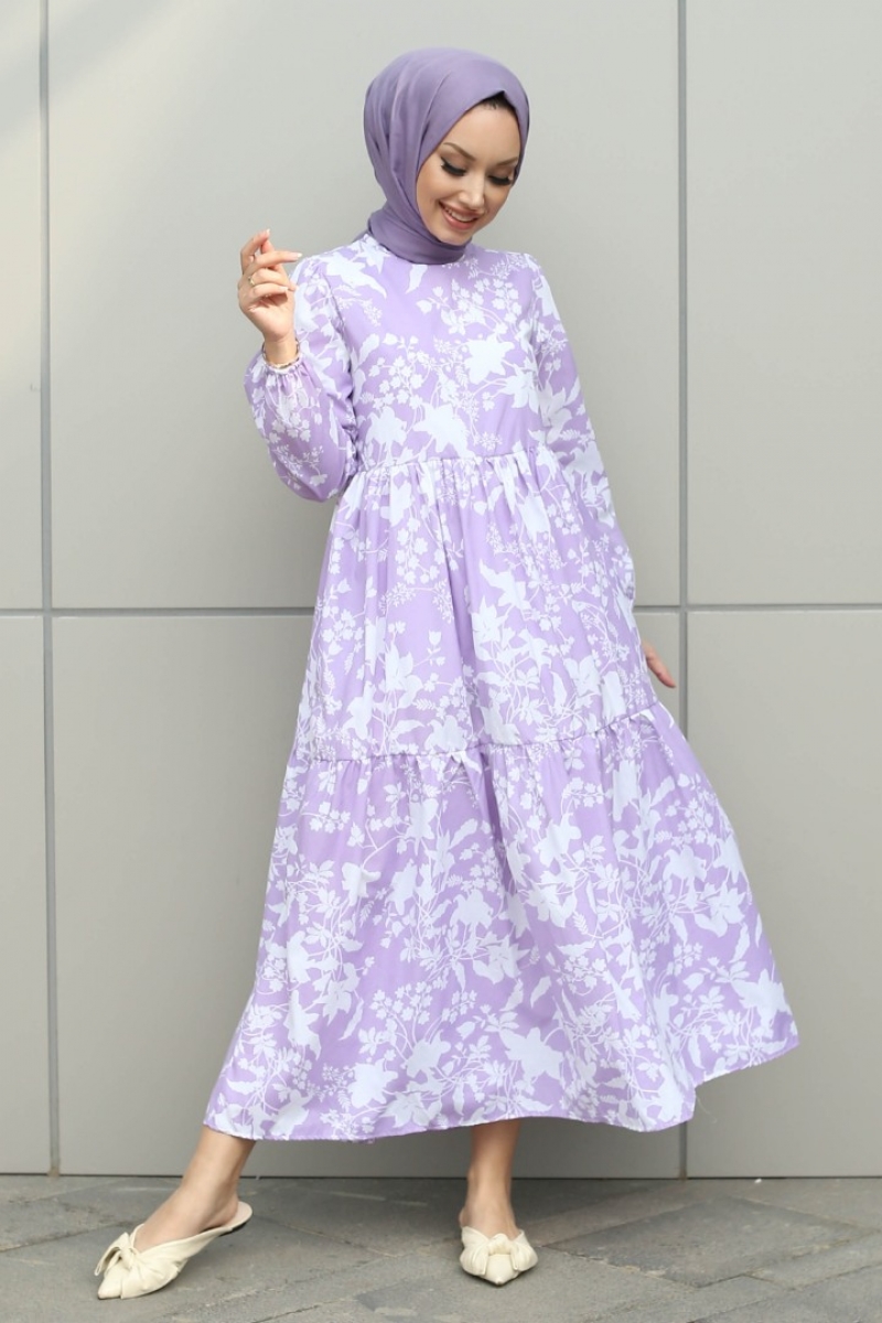 Leona Lila Elbise