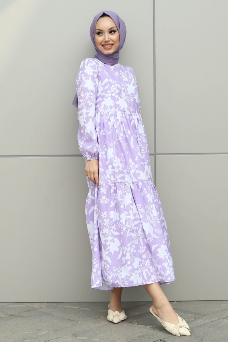 Leona Lila Elbise