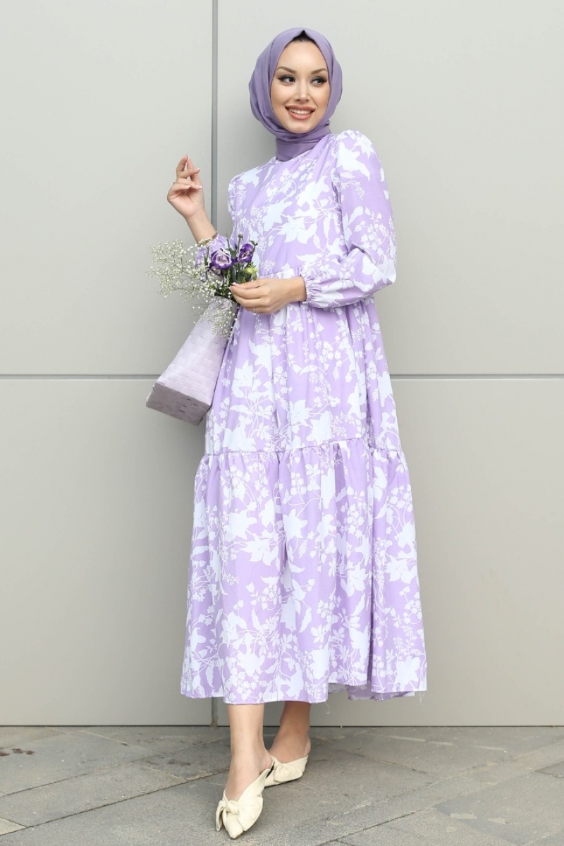 Leona Lila Elbise