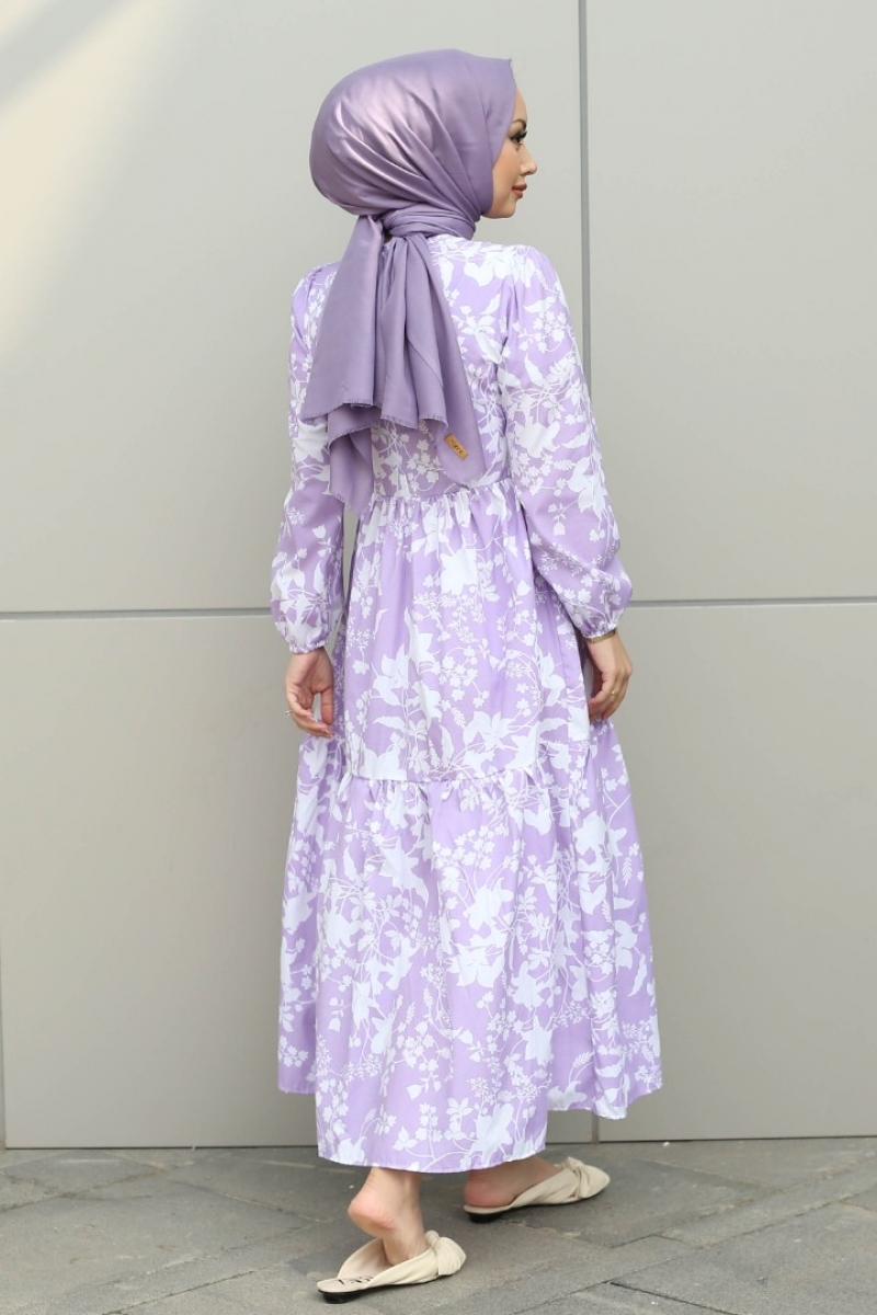Leona Lila Elbise